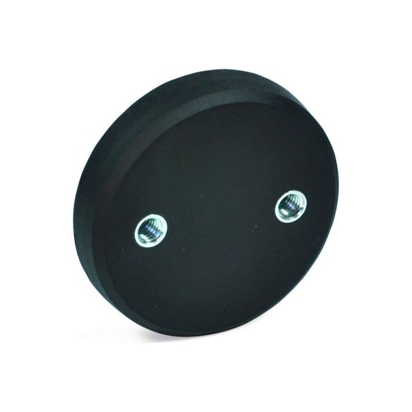 51.6-ND-43-27-M5 Retaining Magnet Assembly Disc-Shape, 2 Int. Threads, Rubber Shell, 1.69" Dia Steel